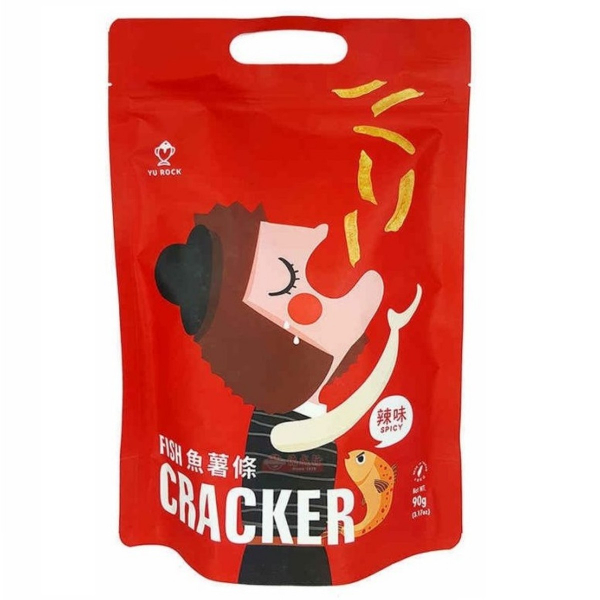 YU ROCK- Fish Cracker-Spicy 90g