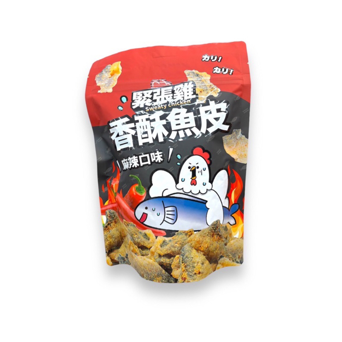 Sweaty Chicken- Crispy Fish Skin–Spicy Flavor 50g
