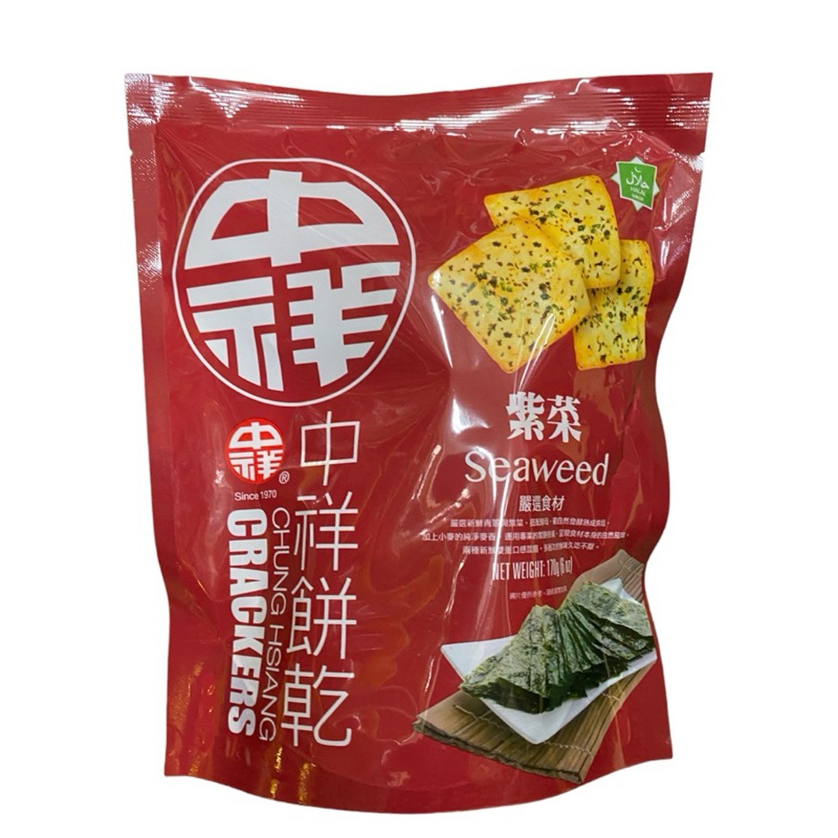 中祥- 紫菜蘇打餅 170g