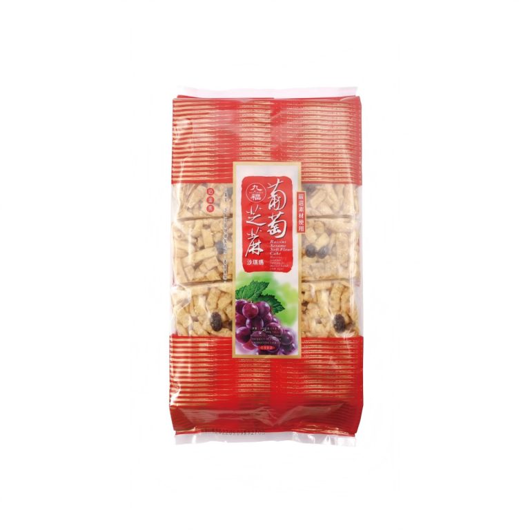 鴻福- 葡萄芝麻沙琪瑪(蛋奶素) (10顆/包) 400g