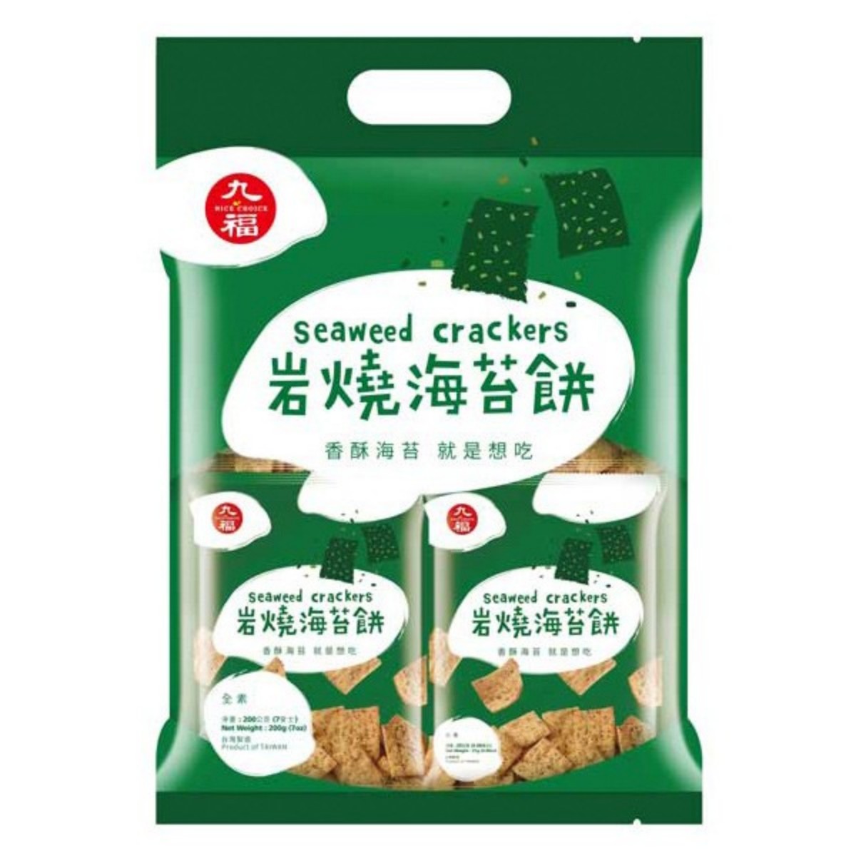 NICE CHOICE- Seaweed Crackers 25g*8/packs