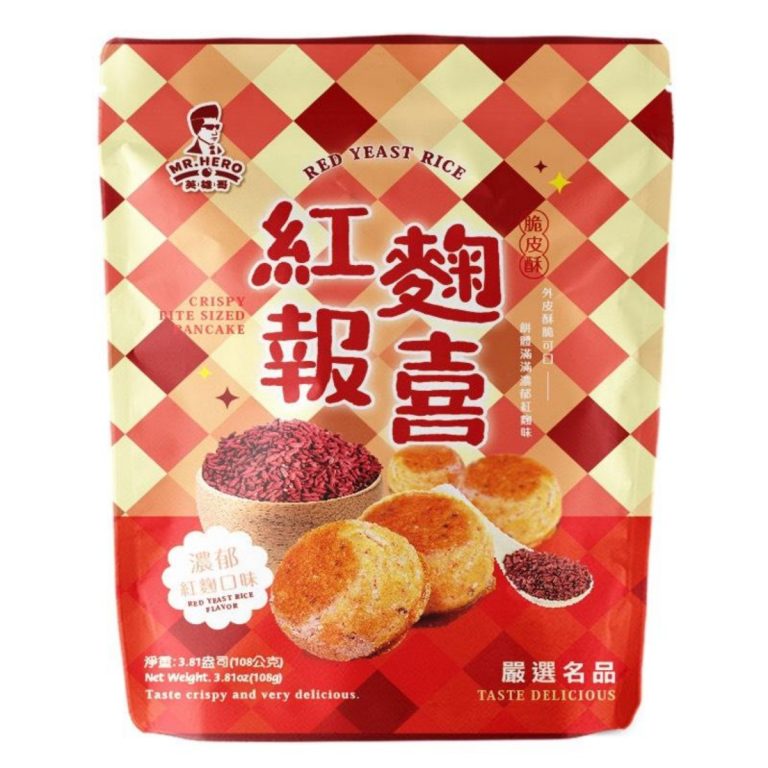 Mr. Hero- Crispy Puff Pastry-Red Yeast-bag 108g