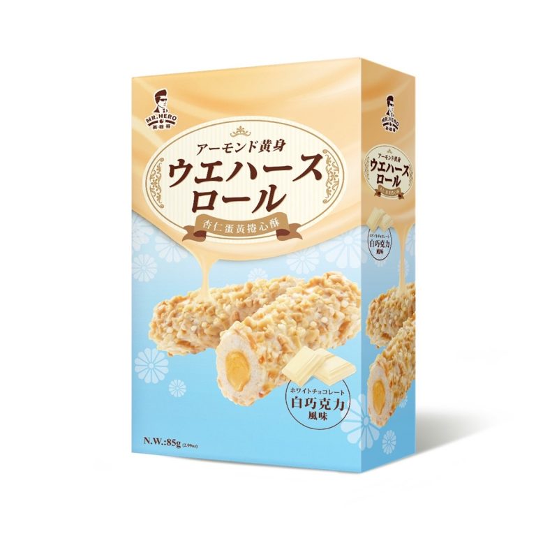 Mr. Hero- Almond Egg Roll-White Chocolate 85g
