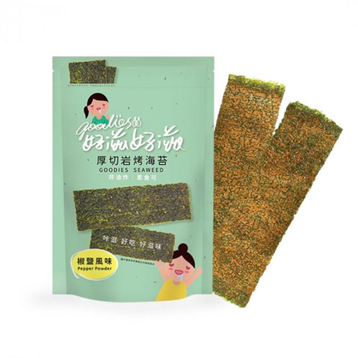 好滋好滋- 厚切岩烤海苔-椒鹽風味 45g