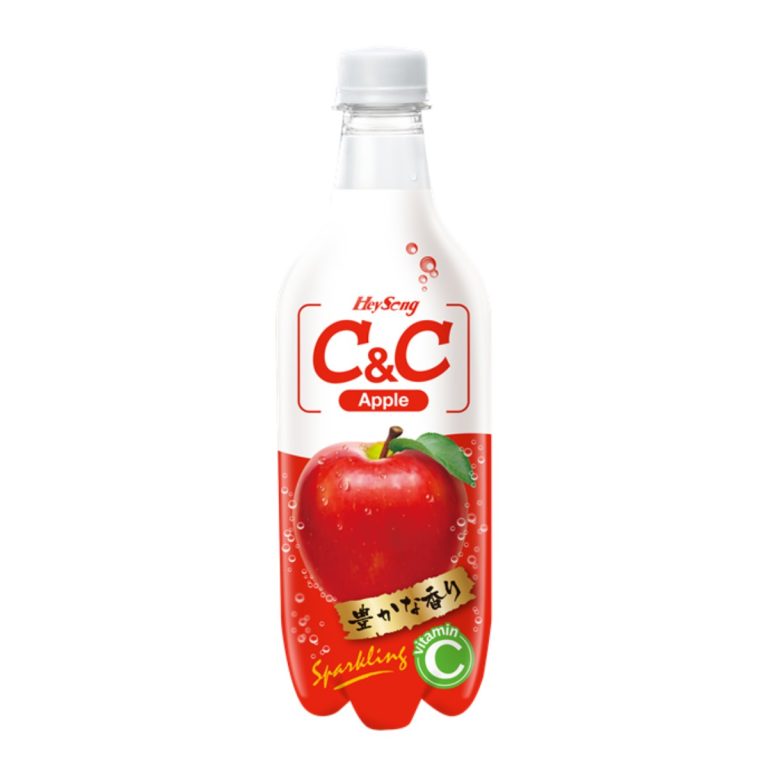C&C- C&C炭酸飲料（りんご味） 500ml