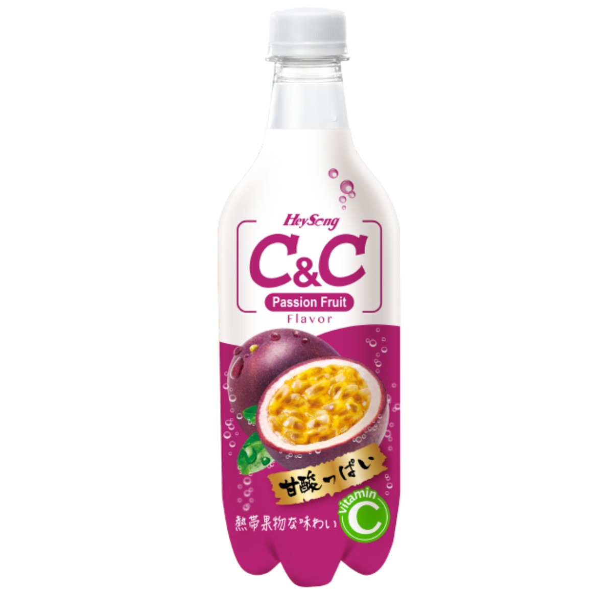 C&C- C&C炭酸飲料（パッションフルーツ味） 500ml