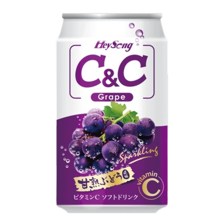 C&C- C&C炭酸飲料(ぶどう味) 330ml
