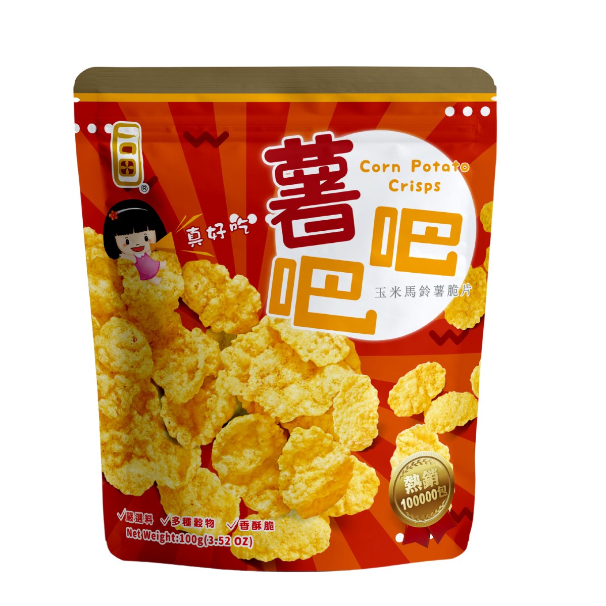 YKT- Corn Potato Crisps 100g