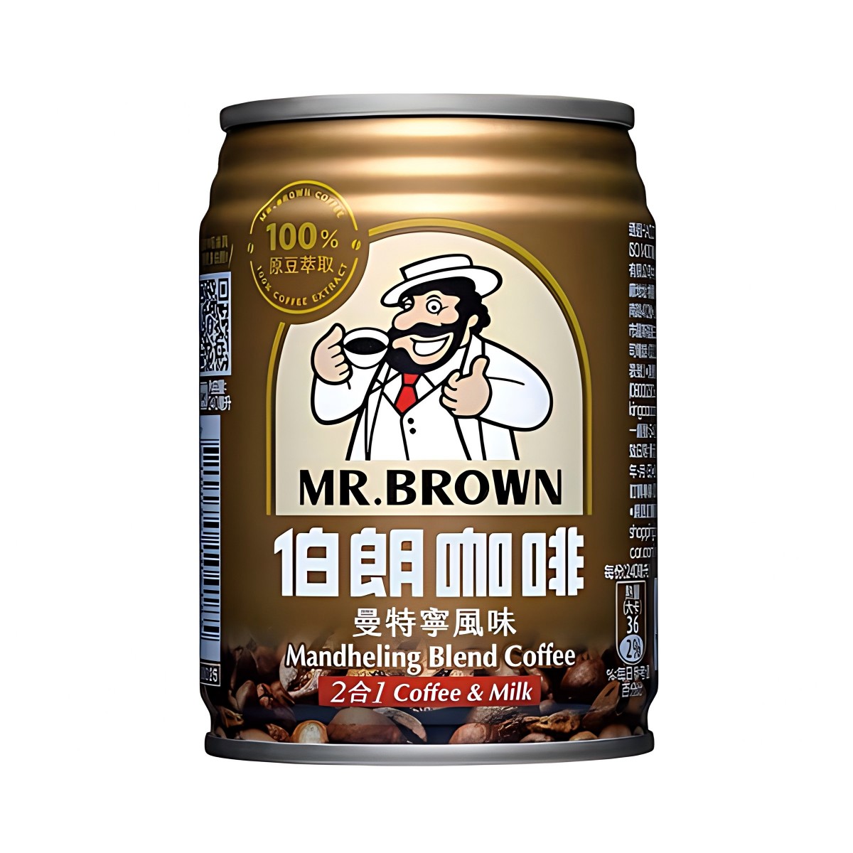 伯朗- 曼特寧咖啡(無糖) 240ml
