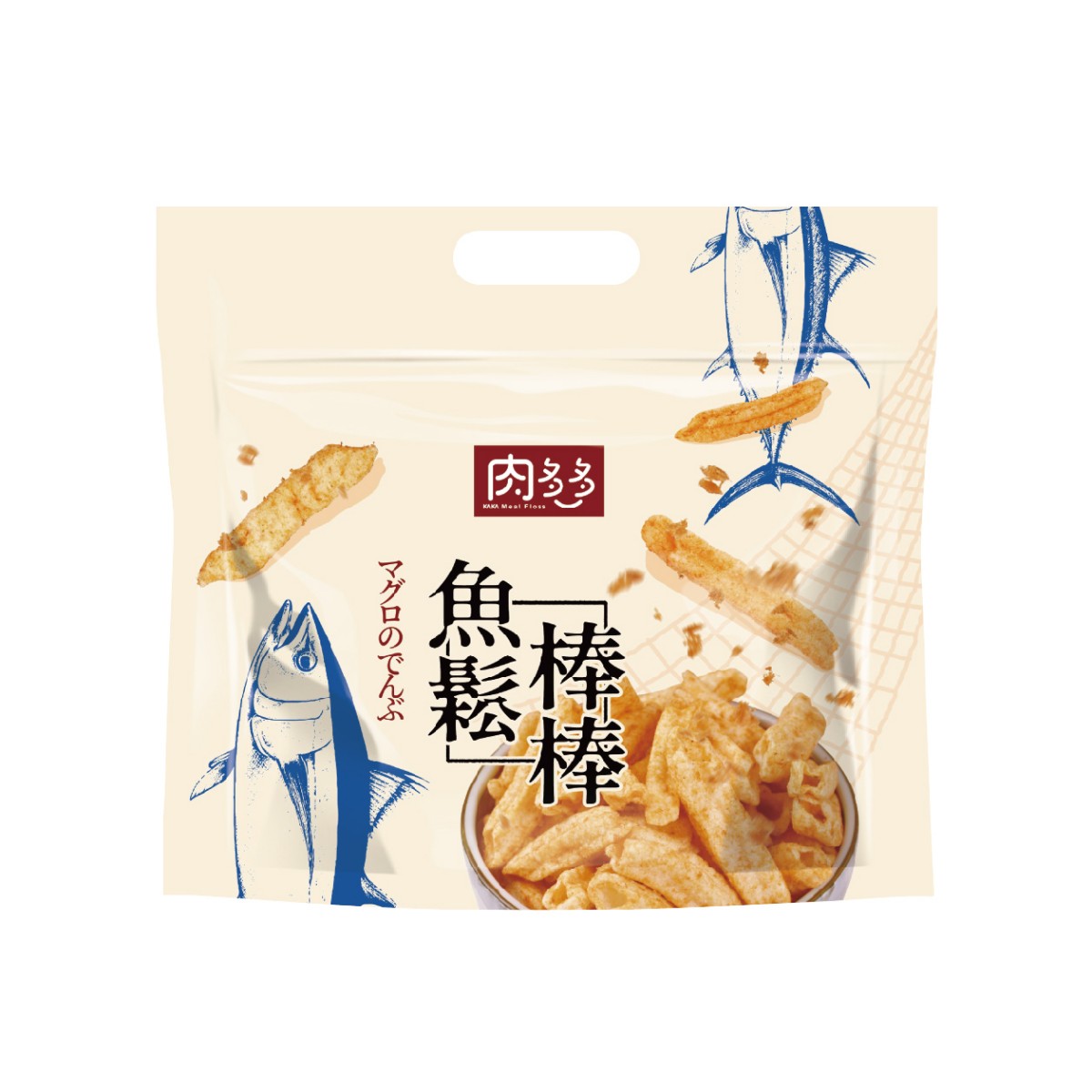 KAKA- Meat Floss series (Fish Strip Chips with Floss) 80g
