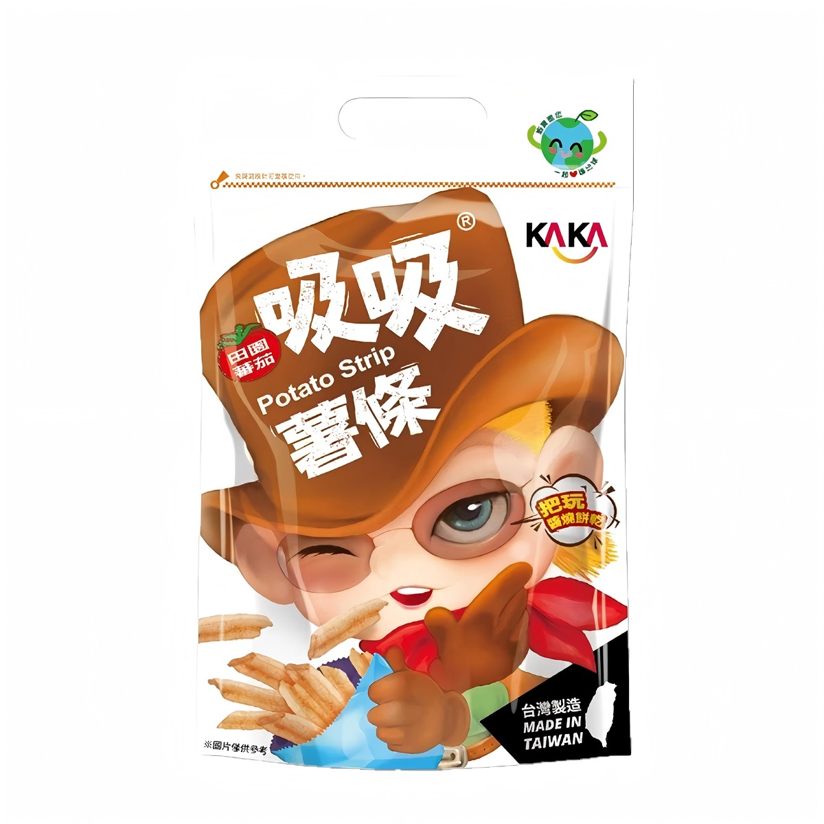 卡卡- 吸吸薯條(田園蕃茄) 80g