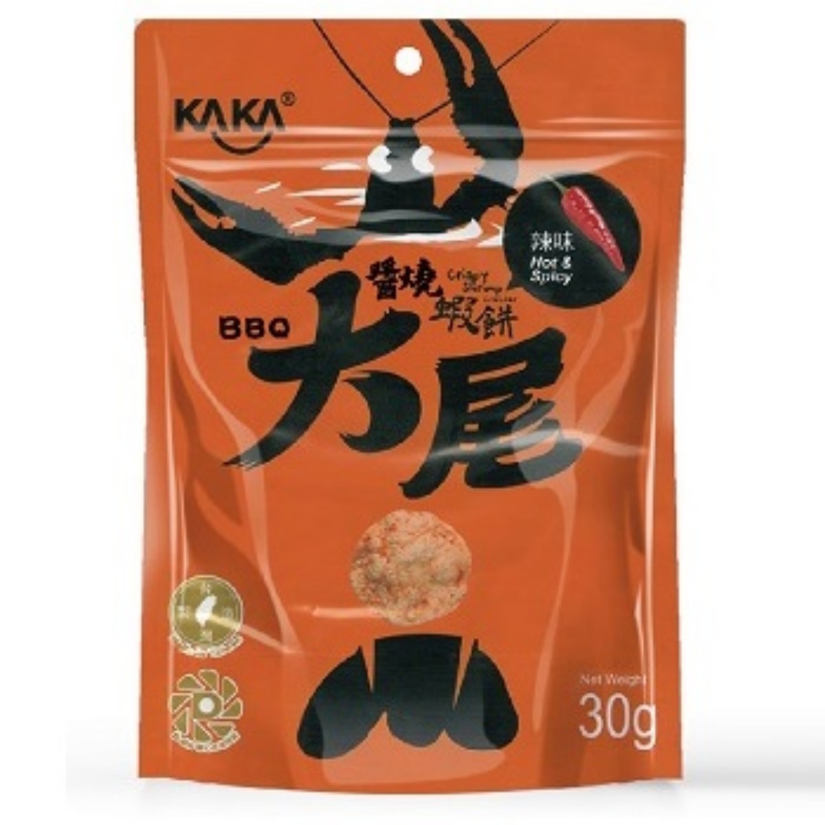 KAKA- HUGE BBQ Chips (Shrimp Hot & Spicy) 30g
