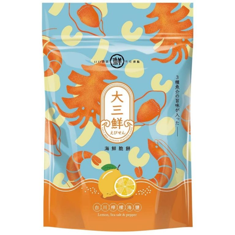 KAKA- BBQ Cassava Seafood Chips (Lemon, sea salt & pepper) 81g