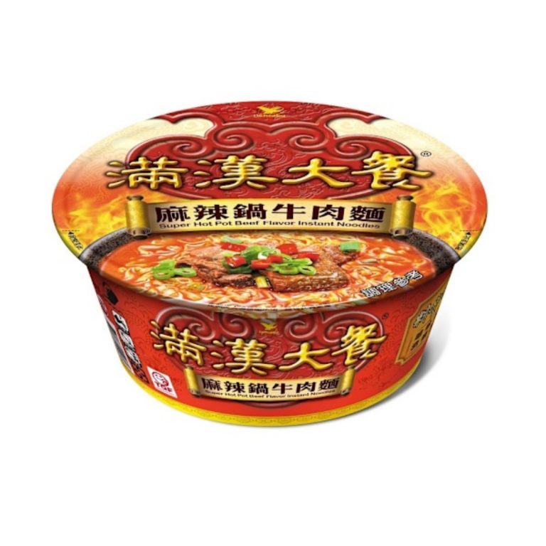 Man Han Feast- Super Hot Pot Beef Flavaor Instant Noodles 204g*6