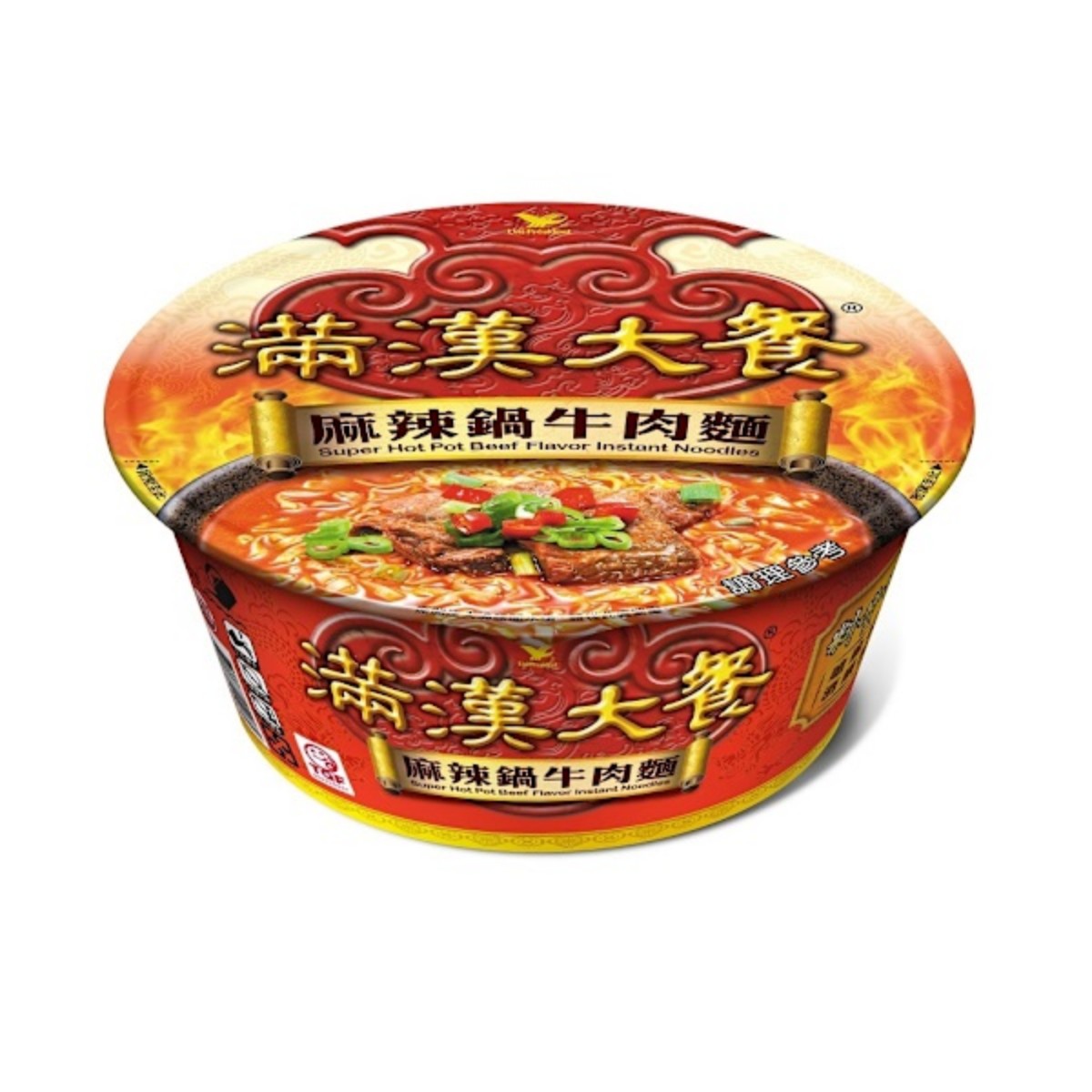 Man Han Feast- Super Hot Pot Beef Flavaor Instant Noodles 204g*6