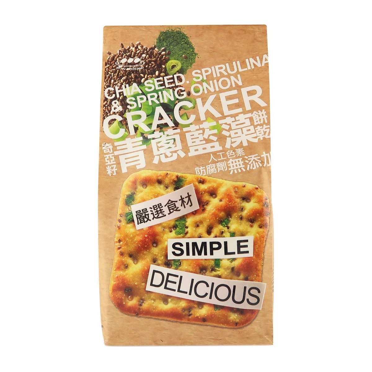 SUN-FRIEND- Sunfriend Soda Crackers (Scallion Spirulina) 180g