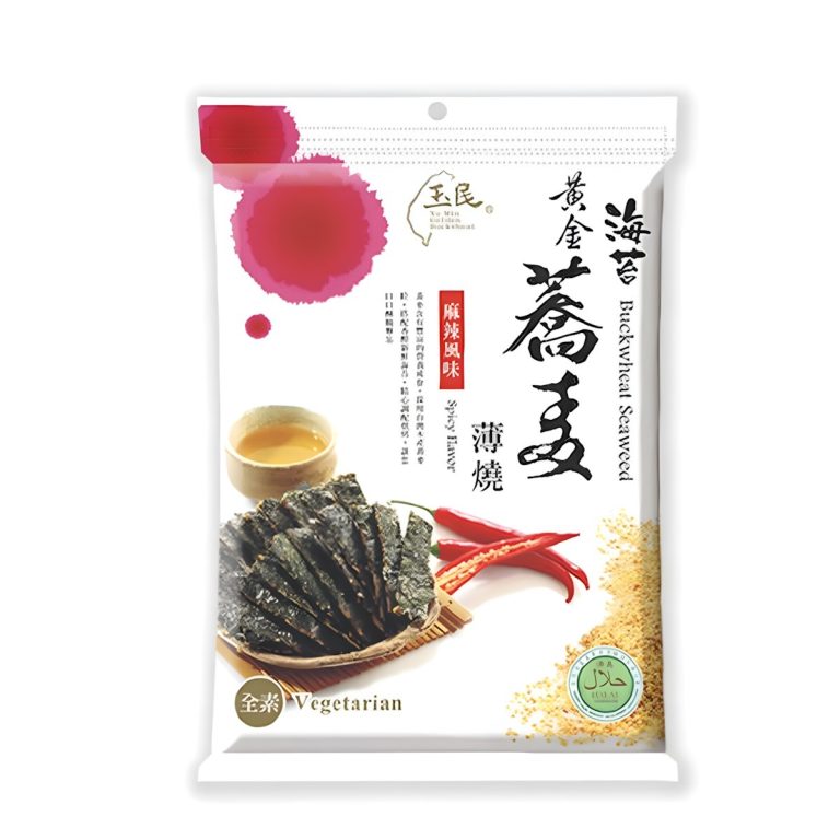玉民- 海苔薄燒(麻辣風味) 全素 40g