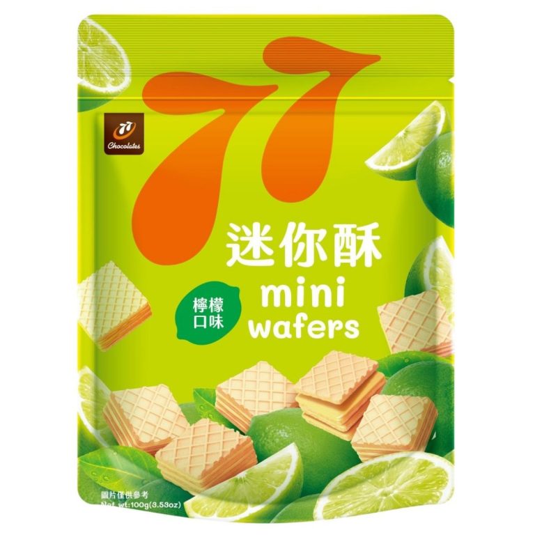 77- Mini Wafers (Lemon Flavor) 100g