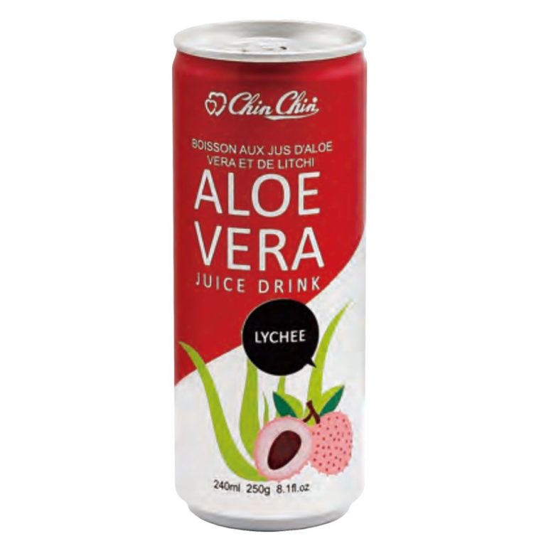 Chin Chin- CANNED ALOE VERA AND LYCHEE JUICE DRINK 240ml