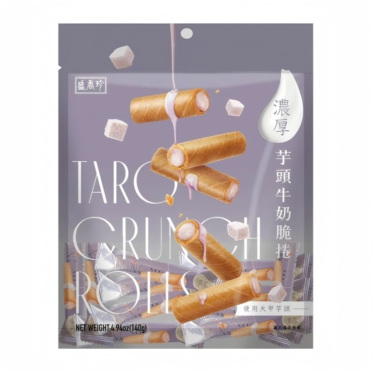盛香珍- (盛) 濃厚脆卷 (芋頭牛奶) 140g