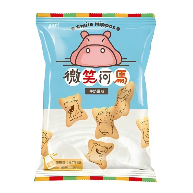 盛香珍- 微笑河馬餅乾(牛奶風味) 60g