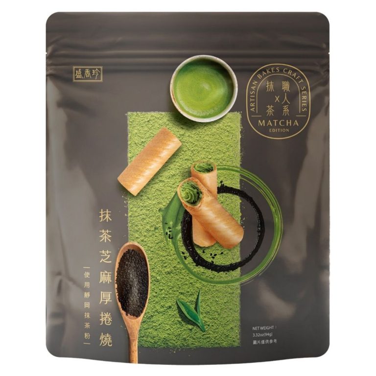 盛香珍- 抹茶芝麻厚捲燒 94g