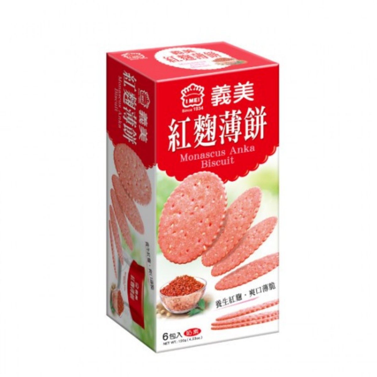 義美- 紅麴養生薄餅 120g