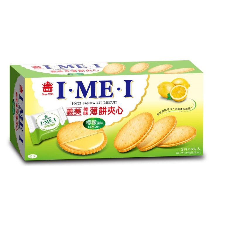 義美- 美味薄餅夾心-檸檬 144g