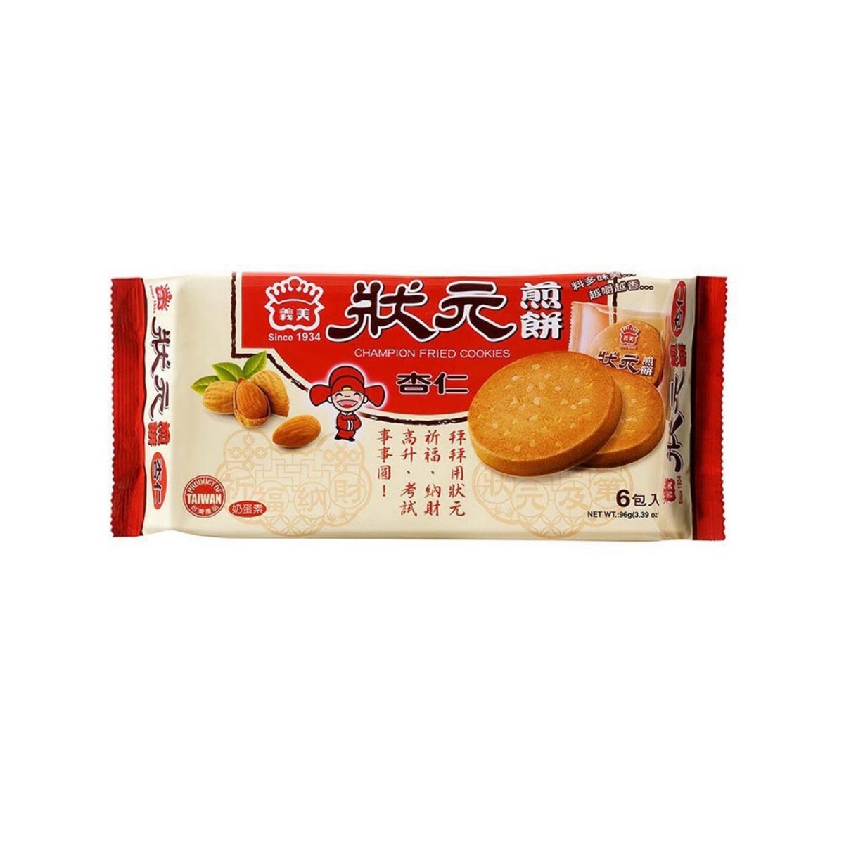 義美- 狀元煎餅(杏仁) 96g