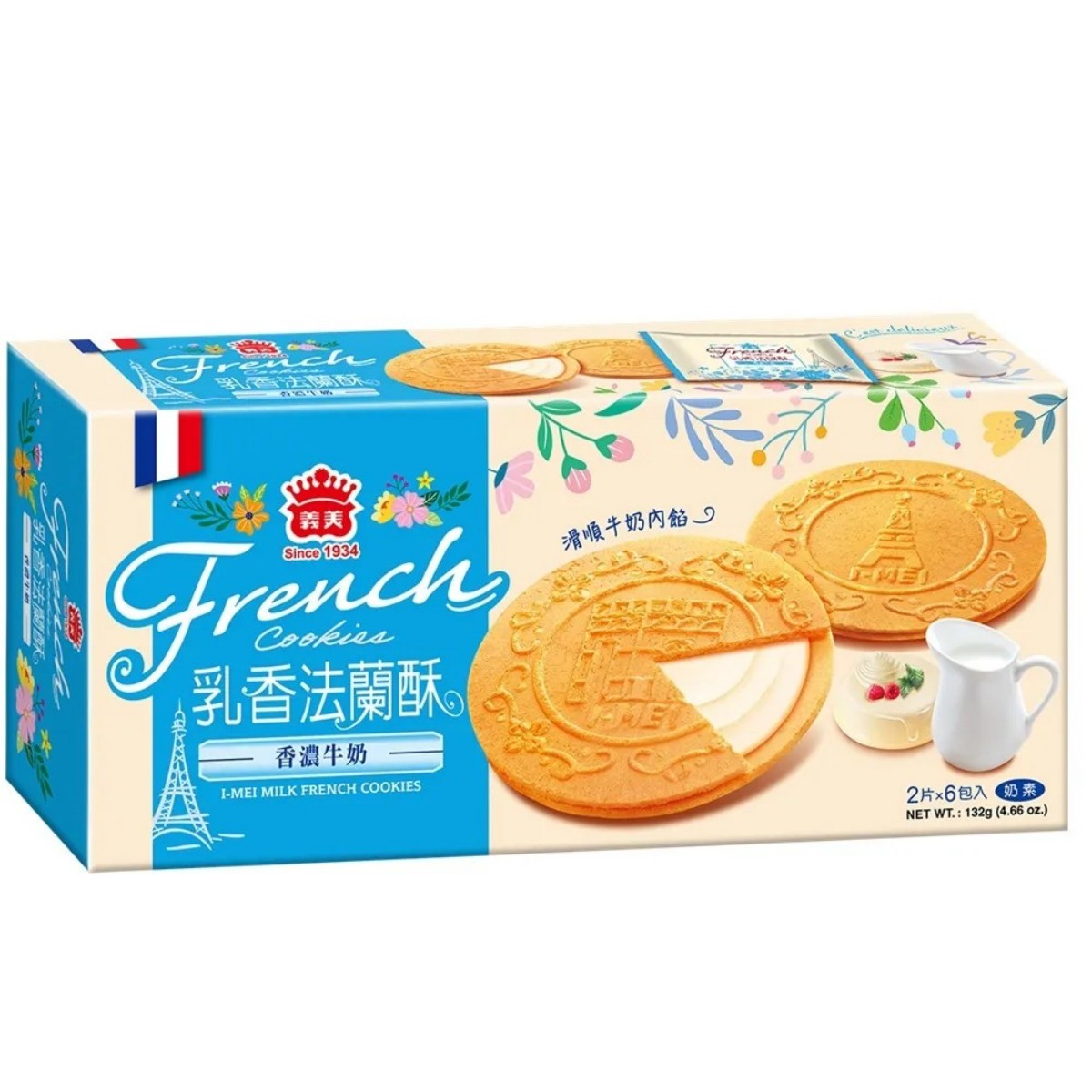 I-MEI- French Cookies Milk Fmly 132g
