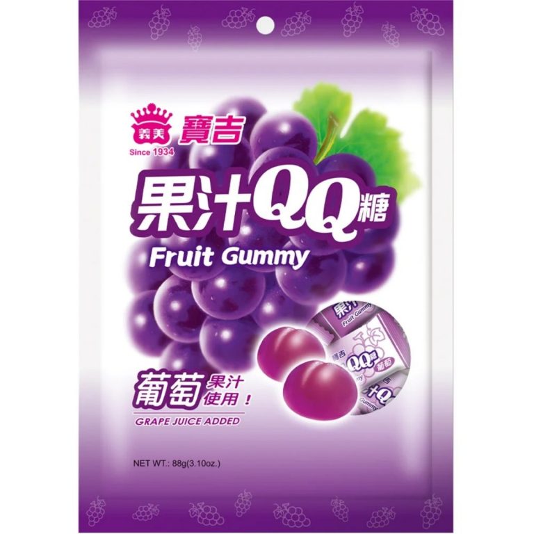 義美- 寶吉果汁QQ軟糖袋裝(葡萄) 88g
