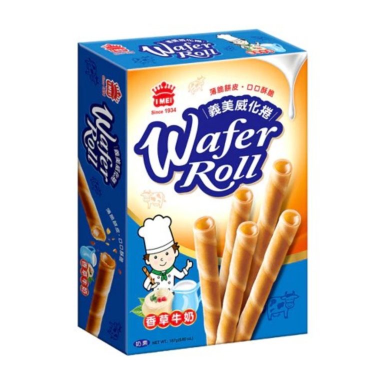 I-MEI- Boxed Wafer Rolls - Vanilla Milk 72g