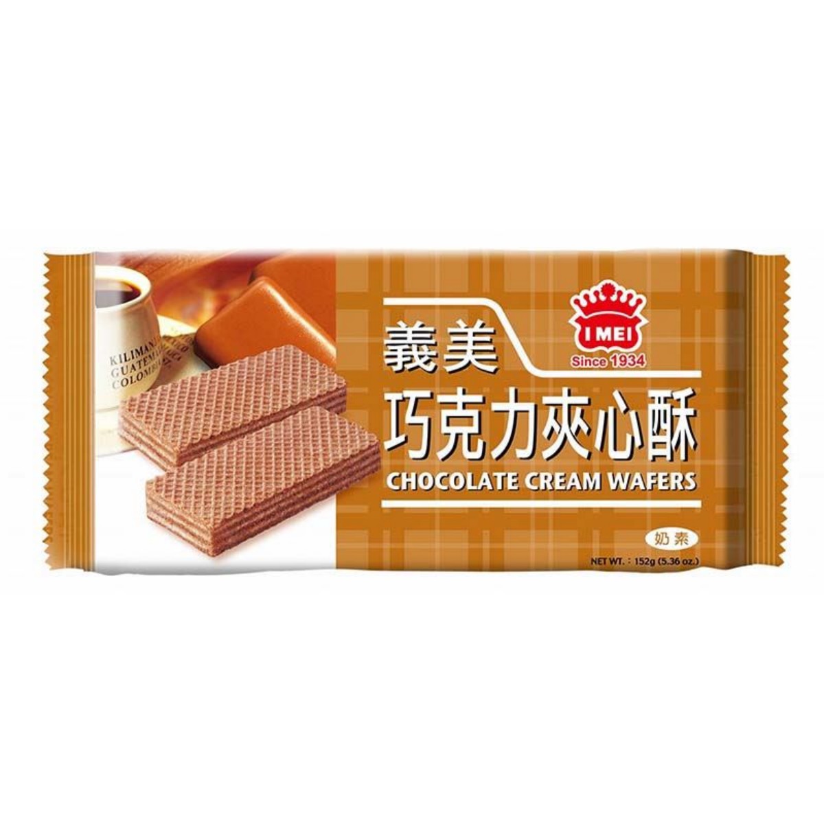 I-MEI- Chocolate Cream Wafers 152g