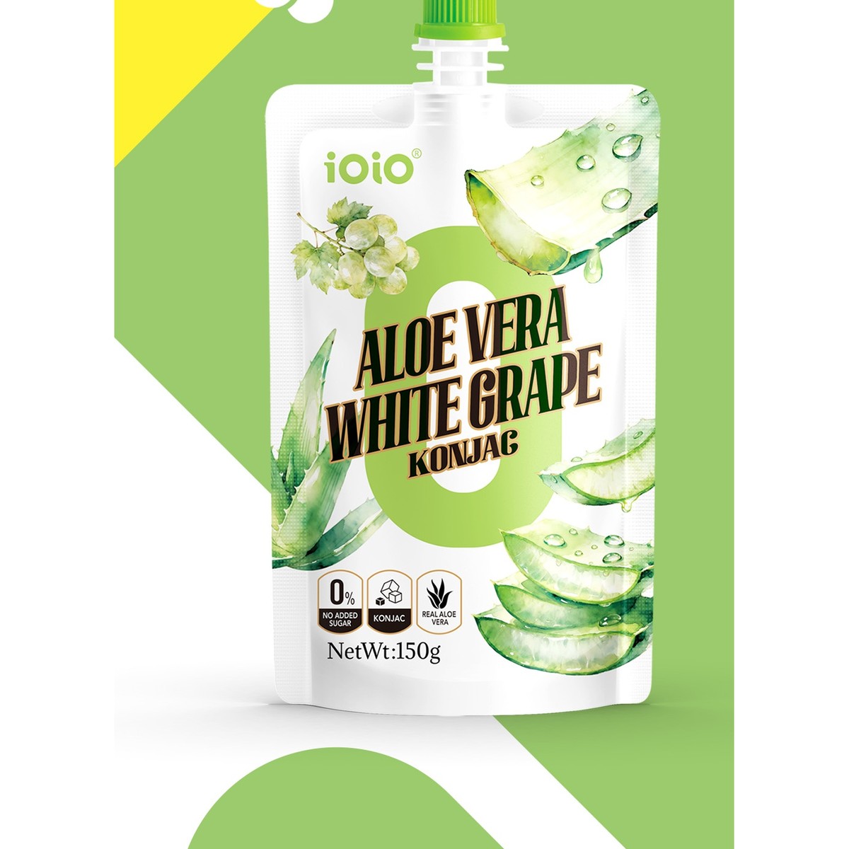 iOiO- 蘆薈白葡萄蒟蒻 150g