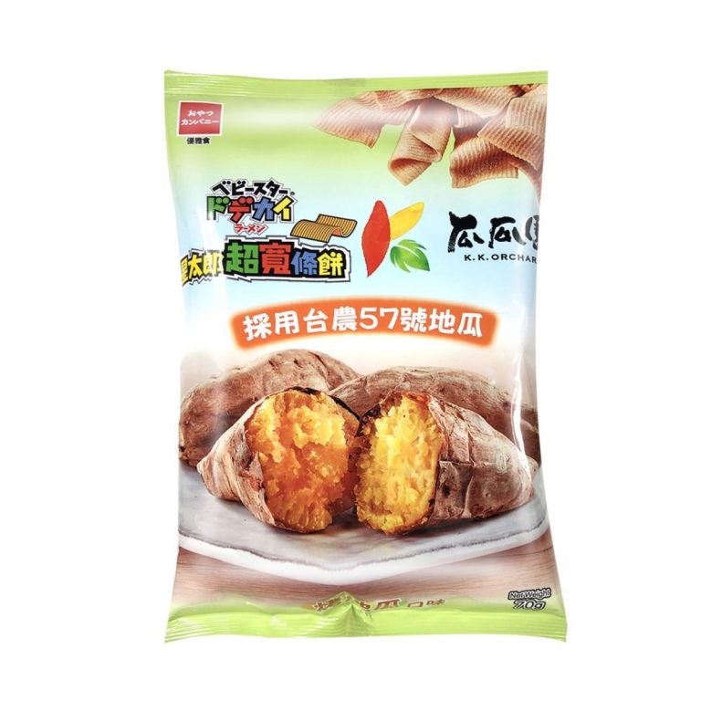 Baby Star- Crunchy Ramen Snack (Wide) - Roasted Sweet Potato Flavor 70g