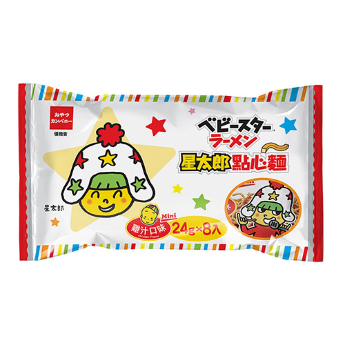 Baby Star- Chicken Original Flavor Crispy Noodle Multipack 24gX8