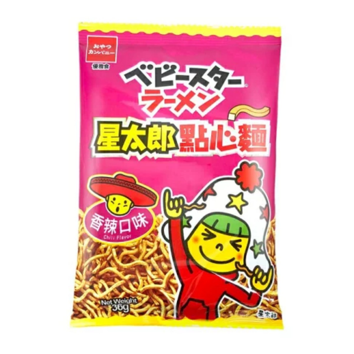 Baby Star- Crispy Noodle – Hot-Spicy Flavor Medium 36g