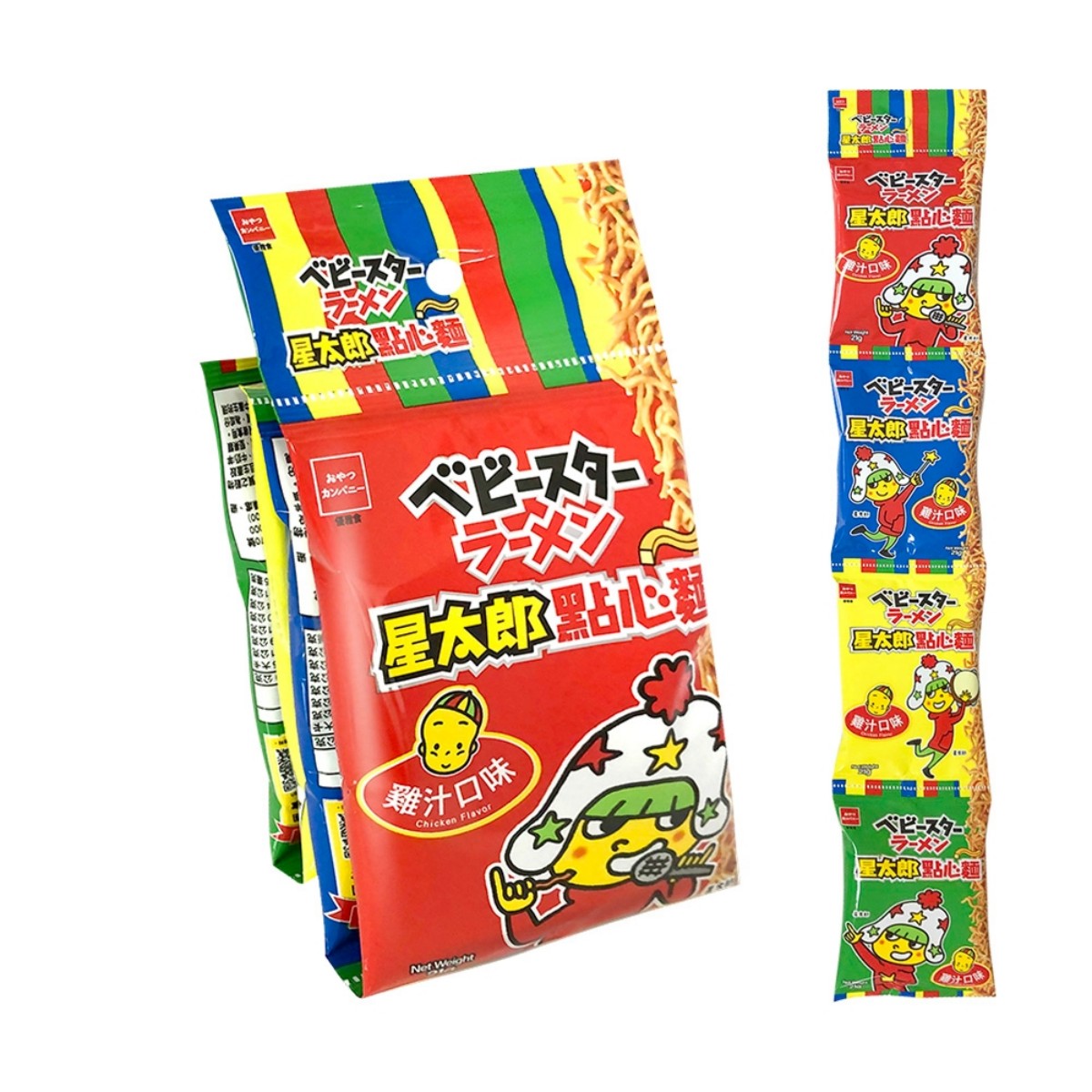 Baby Star- Chicken Original Flavor Crispy Noodl-Small (wall scroll) 21gX4