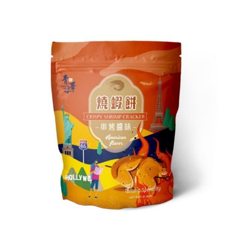 Ching Ze- Grilled Shrimp Chips (Skewered Sauce Flavor) 100g