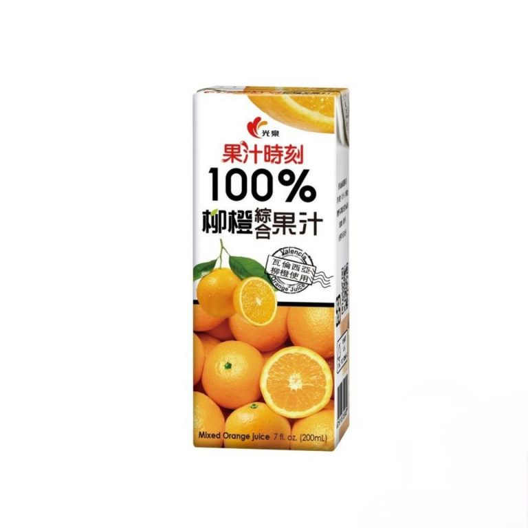 果汁時刻- 100%柳橙綜合果汁 200ml