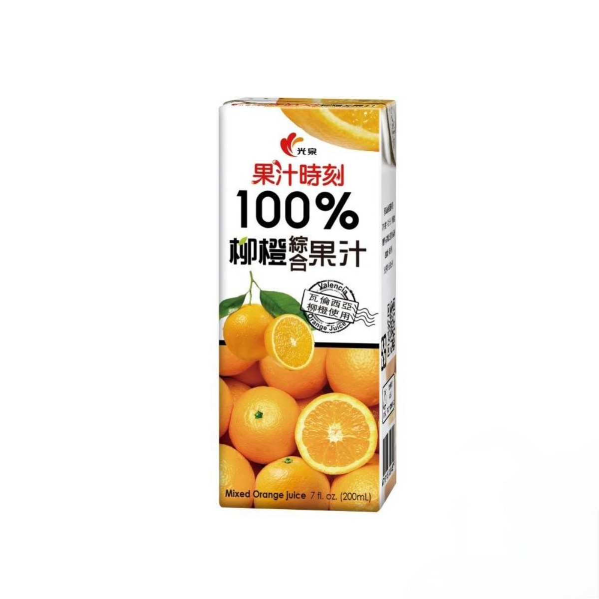 果汁時刻- 100%柳橙綜合果汁 200ml