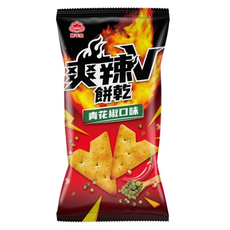 喜年來- 爽辣V餅乾-青花椒口味(單包) 50g