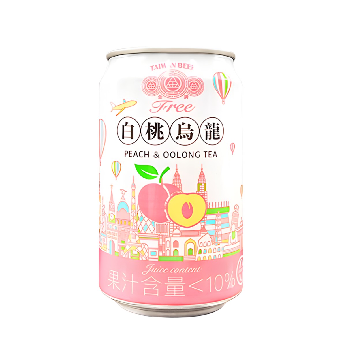 金牌FREE- ゴールドメダル ノンアルコールビールテイスト飲料 白桃烏龍茶 330ml
