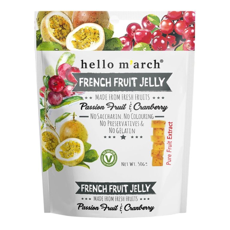 hello m’arch- French Jelly Passion fruit and Cranberry 50g