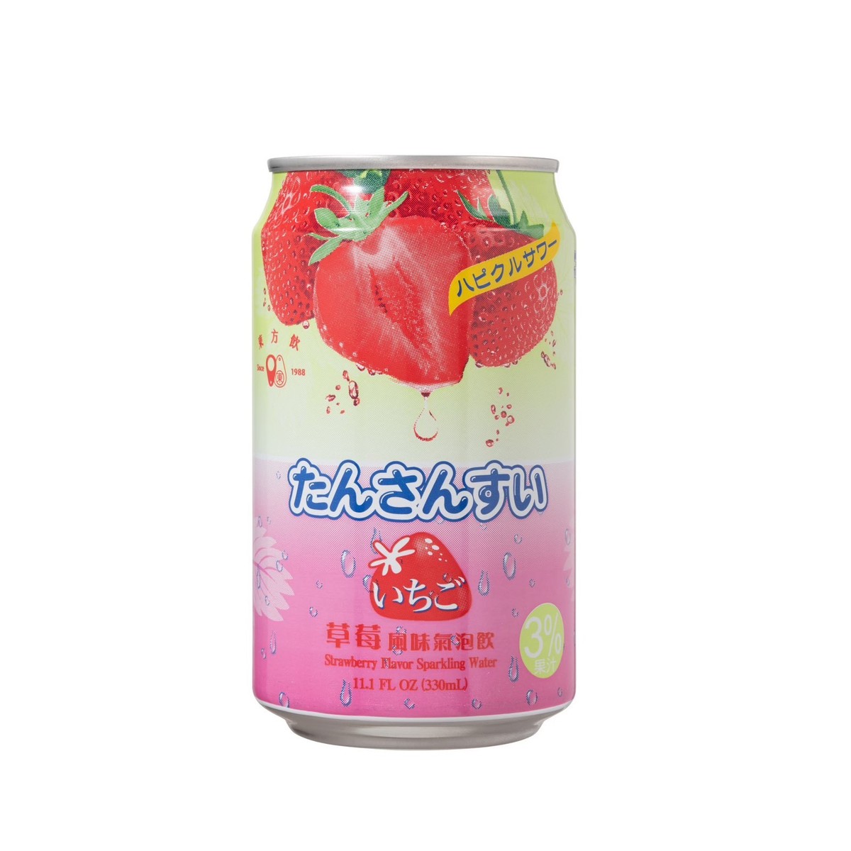 東方飲- いちご風味炭酸飲料 330ml