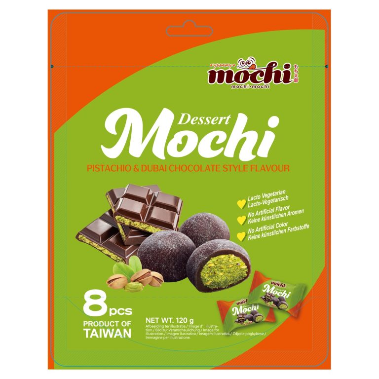 MOCHI MOCHI- Dessert Mochi PISTACHIO & DUBAI CHOCOLATE STYLE FLAVOUR 120g