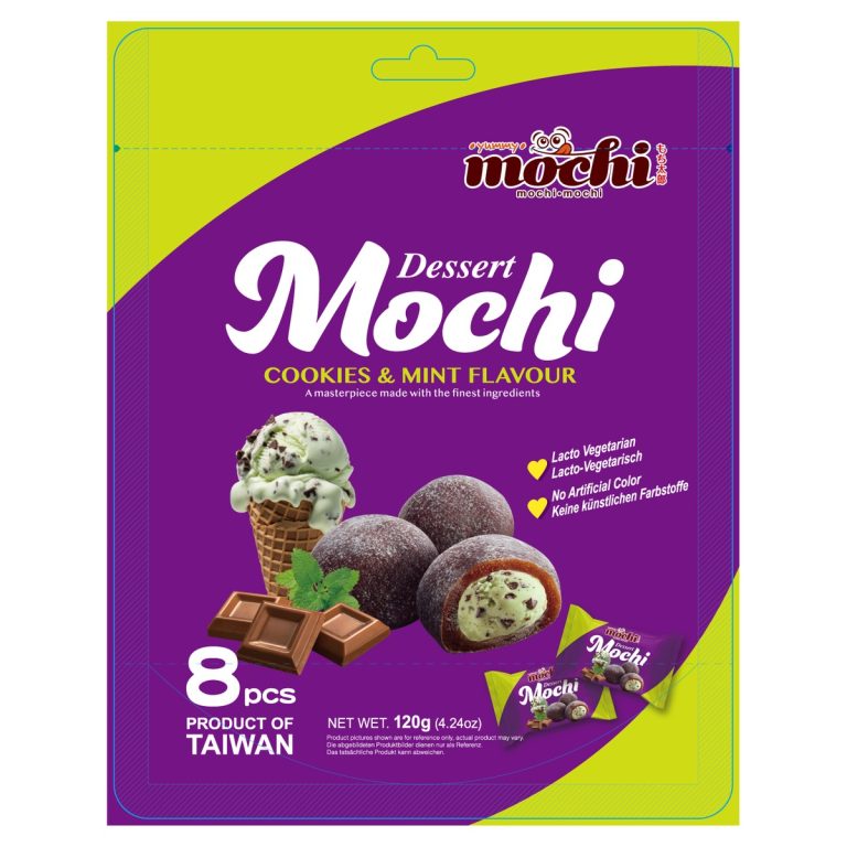 MOCHI MOCHI- Dessert Mochi COOKIES & MINT FLAVOUR 120g