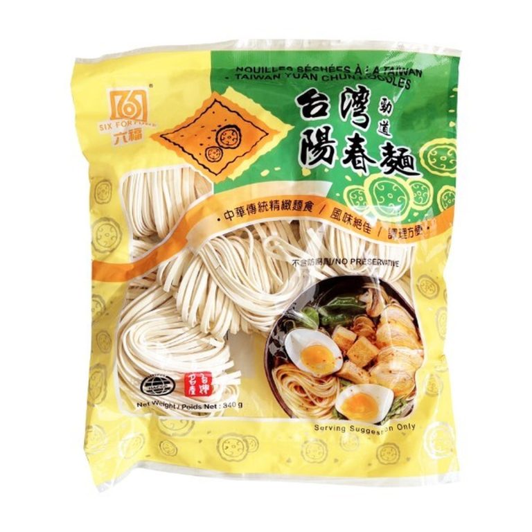 Six Fortune- Plain Noodle 340g