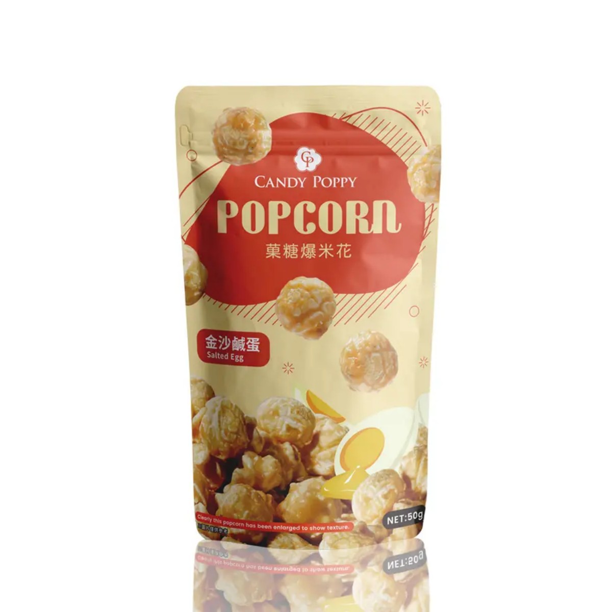 Candy Poppy- Coated Popcorn (Salted Egg) 50g
