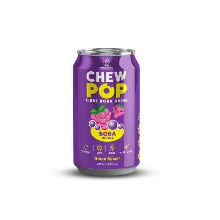 CHEW POP- Grape Splash Fibre Boba Drink 320ml